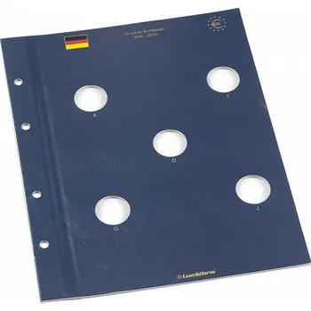 Obal pro sběratelský předmět Leuchtturm Listy VISTA "30 years of the EU flag", na 23 2€ pomětních mincí