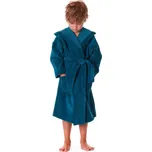 Dětský župan Tampa petrolejová – kapuce, dvě kapsy, velikosti 104-152 - 152