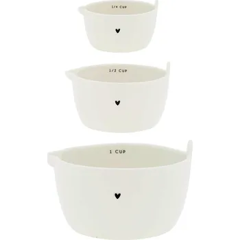 Dóza na potraviny Bastion Collections Set 3x odměrka MEASURING in black LI-MEAS-CUPS-001-BL