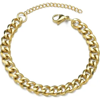 Náramek IZMAEL Řetízek na ruku TO 34785 Zlatá/18+5cm/11mm KP34785