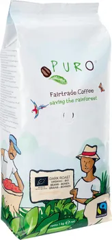 Káva PURO Fairtrade BIO Dark Roast zrnková