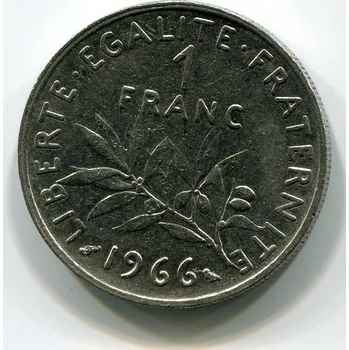 FRANCIE. 1 franc 1966.