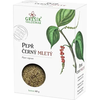Koření Valdemar Grešík - Natura s.r.o. Pepř černý mletý 60g