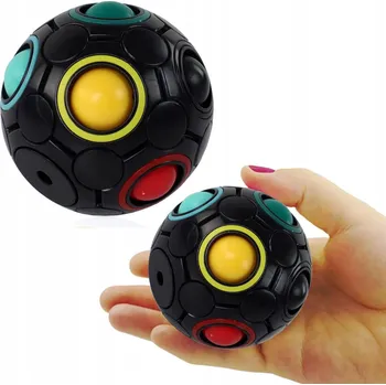 Dětský míč ANTISTRESOVÝ MÍČEK RUBIK'S DUHOVÝ MÍČEK RAINBOW HIGH PLASTOVÝ 8272