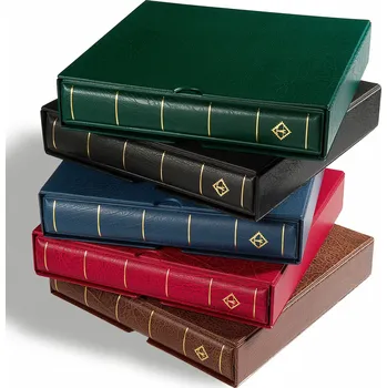 Obal pro sběratelský předmět Leuchtturm Allbum LEUCHTTURM, EXCELLENT DE, s kazetou, modrá