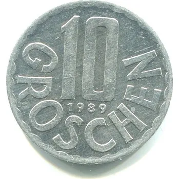RAKOUSKO. 10 Groschen 1989.