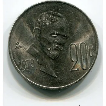 MEXIKO. 20 centavos 1979.