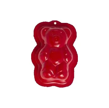 Hračka na písek Kovová bábovička do písku - červený medvěd