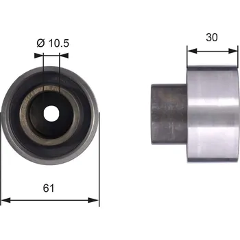 Vratná/vodicí kladka, ozubený řemen GATES T42053