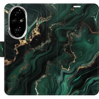 Pouzdro na mobilní telefon Flipové pouzdro iSaprio - Emerald 02 - Honor 200 Pro