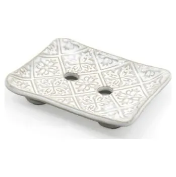 Mýdlenka MusK Keramická mýdlenka - bílý tulipán bílá