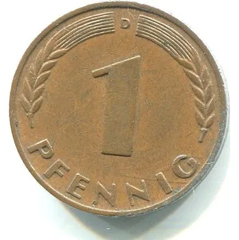 Německo. 1 Pfennig 1967/D.