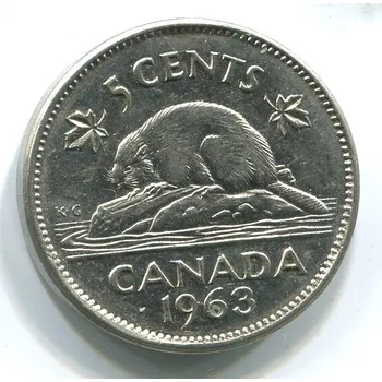 KANADA. 5 cents 1963.