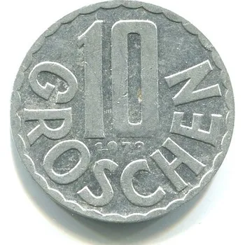 RAKOUSKO. 10 Groschen 1973.