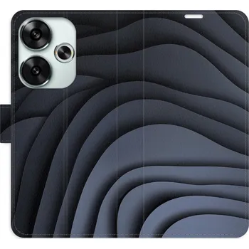 Pouzdro na mobilní telefon Flipové pouzdro iSaprio - Dark Waves - Poco F6
