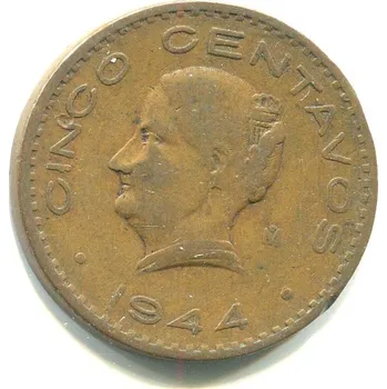 MEXIKO. 5 centavos 1944.