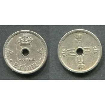 Sběratelství NORSKO. 25 öre 1924. KM-384