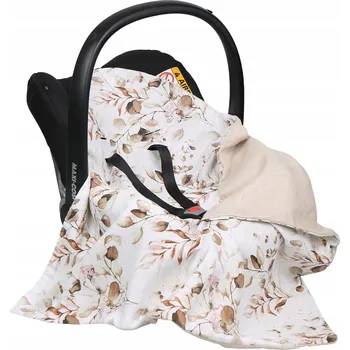 Zavinovačka BABYMAM MUŠELÍNOVÝ ZAVINOVAČKA DEKA NOSÍTKA AUTOSEDAČKY