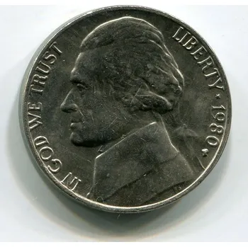 USA. 5 cents 1980/P.