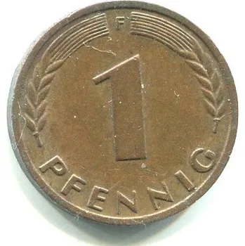 Německo. 1 Pfennig 1966/F.