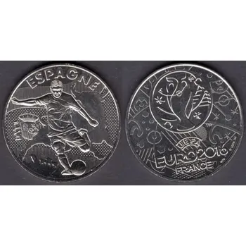 Fotbal. Medaile ze série UEFA EURO 2016. Španělsko.