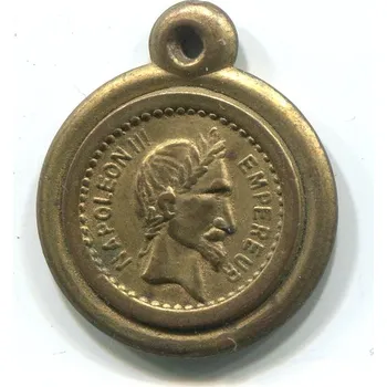 FRANCIE. Napoleon III., 10 francs 1867, medailon.