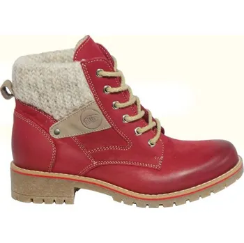 Dámská zdravotní obuv HILBY BB-1015 dámská kozačka SAMUEL červená Velikost: 39