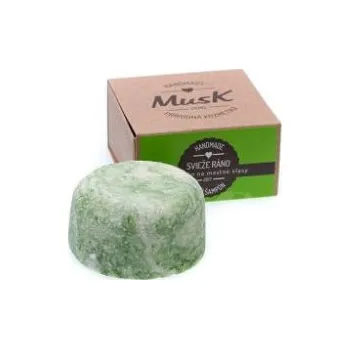 Šampon Tuhý šampon MusK 80 g - na mastné vlasy (SVĚŽÍ RÁNO)