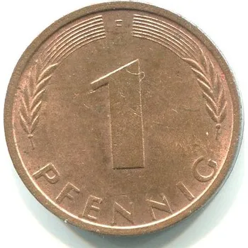NĚMECKO. 1 Pfennig 1973/F.