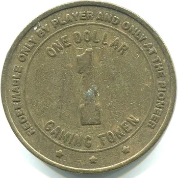 Sběratelství USA. Pioneer Casino Laughlin, Nevada. 1 dollar.