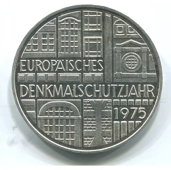 NĚMECKO. 5 Mark 1975/F. Evropský rok ochrany památek. Ag.