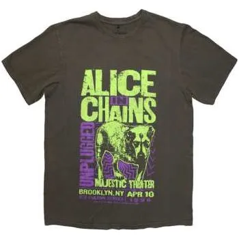 Pánské oblečení Merch Alice In Chains: Alice In Chains Unisex T-shirt: Unplugged Dog (wash Collection) (small) S