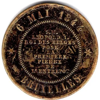 Sběratelství BELGIE. Entrepot de Bruxelles. 1844.