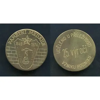 OSTRAVA. Pamětní medaile Mětského stavebního podniku v Ostravě.