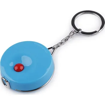 metr Svinovací metr / přívěsek na klíče německá kvalita, délka 150 cm 3 modrá azuro