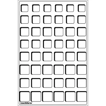 Obal pro sběratelský předmět Leuchtturm Plato L, na 6 sad € mincí, modrá - 2 kusy v balení