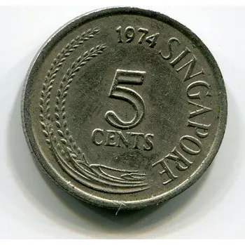 SINGAPUR. 5 cents 1974.