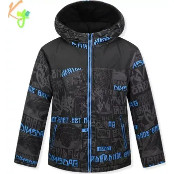 Chlapecká bunda Chlapecká zimní bunda Kugo FB3803 černá s modrou