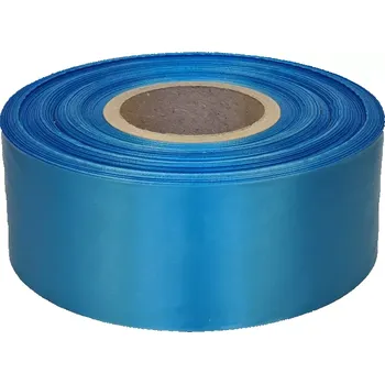 Stuha Textilní stuha 76mm x 200m, světle modrá, satén