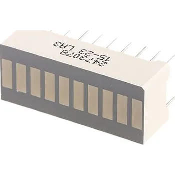 Dioda LED displej Světelná lišta barva LED diody Žlutá 9 mcd Kingbright 588 nm