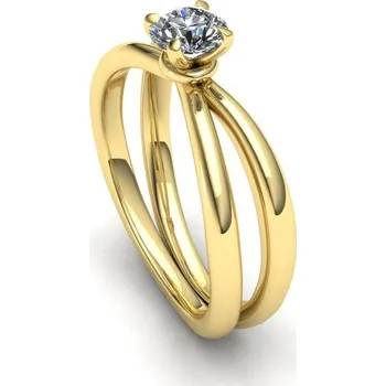 Prsten Zásnubní prsten s brilianty PZB180047 Materiál: Bílé zlato 14kt, Velikost: 59