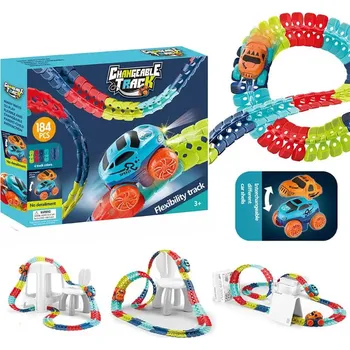 autodráha Autodráha závodní flexibilní 184prvků – autodráha pro děti – CAB Toys