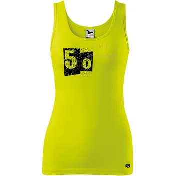 DOBRÝ TRIKO Dámské tílko s potiskem A teď to roztočím 50 Velikost: L, Barva: Limetková