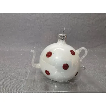 Vánoční ozdoba Konvička - Bílá