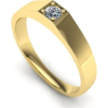 Prsten Zásnubní prsten s briliantem PZ21006 Materiál: Červené zlato 14kt, Velikost: 62