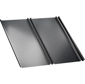 Střešní krytina Regamet MAX - plechová střešní krytina -PUR Text STRONG300 SP50 Barva: RAL 8019 / šedohnědá