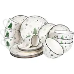 HIT Vánoční keramická jídelní sada 16 ks