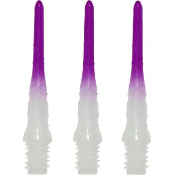 Příslušenství pro šipky L Style Hroty Lip Point Premium Natural Nine - 30 ks - purple white