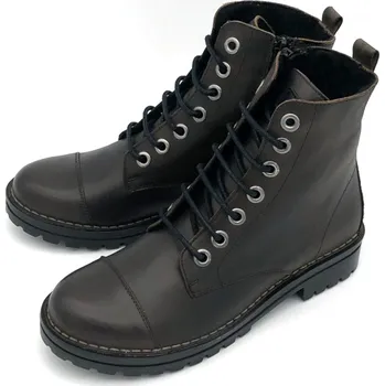 Dámská zdravotní obuv Dámská kožená obuv 5663-00003 CHACAL tmavě zelená Barva: hnědá, Velikost: 37