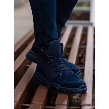 Pánské polobotky Ombre Clothing Pánské kotníkové boty Alexander navy 44 T348